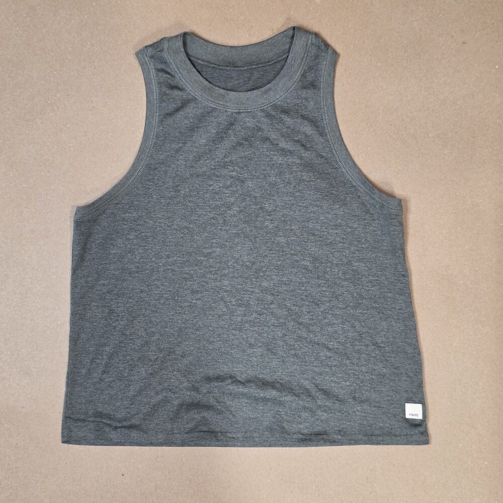 Vuori Women’s Small Energy Tank Top Heather Gray Athletic Workout Yoga Active